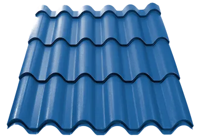 Image of Gentian Blue color (RAL 5010) for metal tile