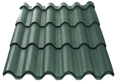 Image of Chrome Green color (RAL 6020) for metal tile