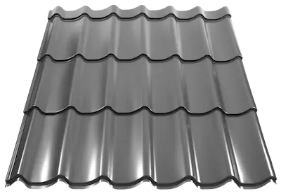 Image of White Aluminium color (RAL 9006) for metal tile