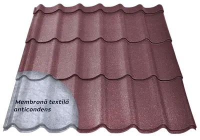 Image of Wine Red color (RAL 3005) for Smart model metal tile
