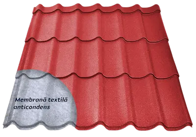 Image of Brown Red color (RAL 3011) for Smart model metal tile