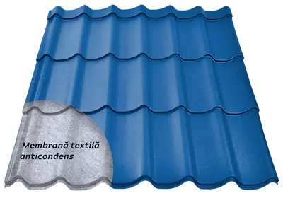Image of Gentian Blue color (RAL 5010) for Smart model metal tile
