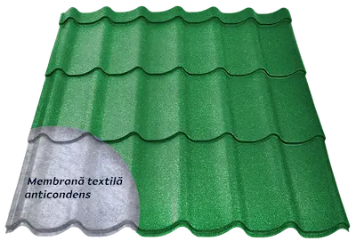 Image of Moss Green color (RAL 6005) for Smart model metal tile