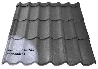 Image of Graphite Grey color (RAL 7024) for Smart model metal tile