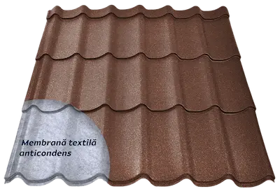 Image of Copper Brown color (RAL 8004) for Smart model metal tile