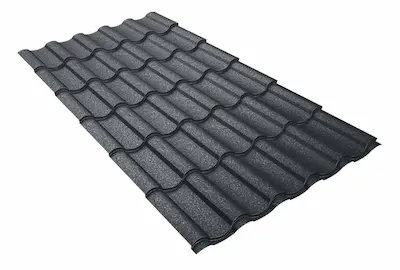 Elegant roof with Regal metal tile model from Limoncello Pergola