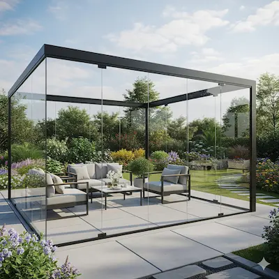 Glass systems service Limoncello Pergola
