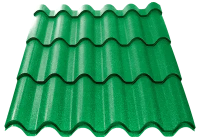 Imagine culoare Verde Crud (RAL 6005) pentru țiglă metalică